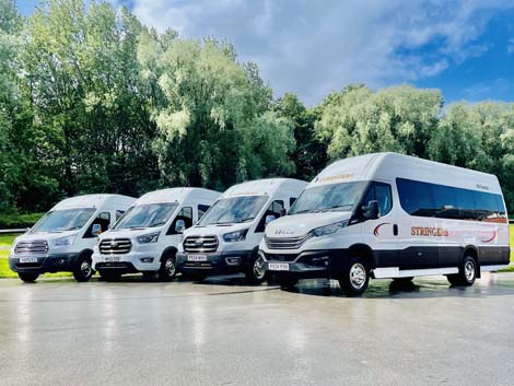 Group of small coaches